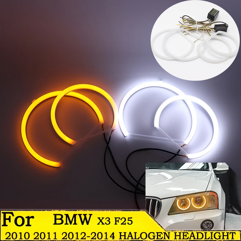 SMD хлопковый светодиодный светильник Switchback Angel Eye комплект галогенных колец для BMW X3 F25 2010 2011 2012 2013 2014
SMD хлопковый светодиодный светильник Switchback Angel Eye комплект галогенных колец для BMW X3 F25 2010 2011 2012 2013 2014