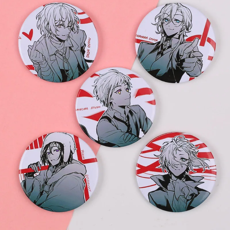 5 Pcs/set Fashion Anime Bungo Stray Dogs Cosplay Brooch Pins Nakajima Atsushi Dazai Osamu Collection Badges for Backpack Toys
5 Pcs/set Fashion Anime Bungo Stray Dogs Cosplay Brooch Pins Nakajima Atsushi Dazai Osamu Collection Badges for Backpack Toys