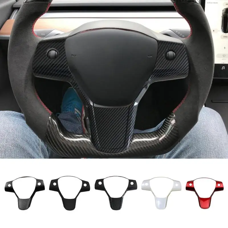 Tes-la Model 3 Carbon Fiber Steering Wheel Trim Cover Frame Decorative Sticker Interior Styling Steering Wheel Accessories
Tes-la Model 3 Carbon Fiber Steering Wheel Trim Cover Frame Decorative Sticker Interior Styling Steering Wheel Accessories
