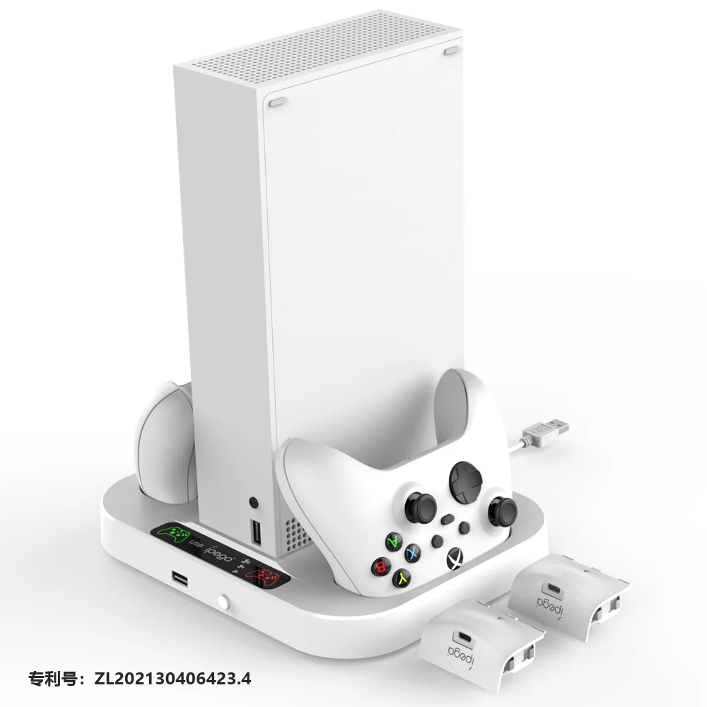 With 2battery For XBOX Series S Dual Controller Charger Station Vertical Stand Cooling Fan Holder Charger For Xbox ONE/S Console
With 2battery For XBOX Series S Dual Controller Charger Station Vertical Stand Cooling Fan Holder Charger For Xbox ONE/S Console