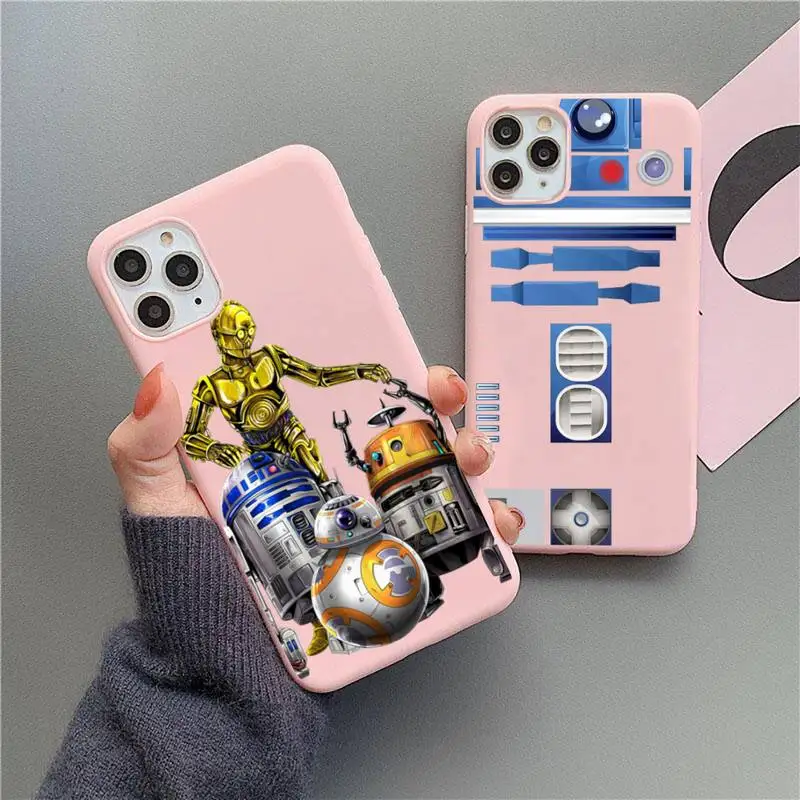 Star Wars R2D2 Phone Case For iphone 13 12 11 Pro Max Mini XS 8 7 6 6S Plus X SE 2020 XR Matte Candy Pink Silicone cover
Star Wars R2D2 Phone Case For iphone 13 12 11 Pro Max Mini XS 8 7 6 6S Plus X SE 2020 XR Matte Candy Pink Silicone cover