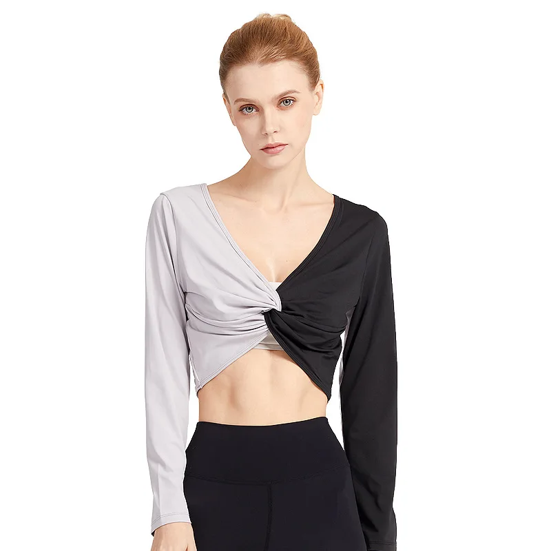 Women Double Sided Fitness Kink Long Sleeve Yoga Suit Female Sexy Top Breathable Slim Back Outdoor Exercise Running SportsWear
Women Double Sided Fitness Kink Long Sleeve Yoga Suit Female Sexy Top Breathable Slim Back Outdoor Exercise Running SportsWear