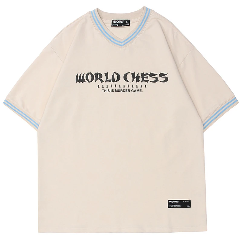 Mens World Chess Printed T Shirt 2022SS Unisex Short Sleeve t shirts Male Oversize Tee-shirt Male 100%Cotton V-neck Tops Tees
Mens World Chess Printed T Shirt 2022SS Unisex Short Sleeve t shirts Male Oversize Tee-shirt Male 100%Cotton V-neck Tops Tees