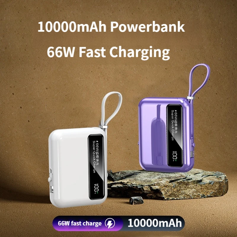 Power Bank 10000mAh Powerbank For iphone Large Capacity Portable Charger With 66W Fast Charging Spare Battery External Battery
Power Bank 10000mAh Powerbank For iphone Large Capacity Portable Charger With 66W Fast Charging Spare Battery External Battery