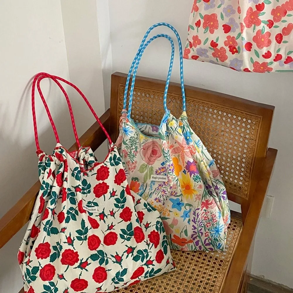 Bag Student Bags Flower Printing Shopping Bags Floral Women Shoulder Bags Korean Canvas Bag Women Handbags Tote Bag
Bag Student Bags Flower Printing Shopping Bags Floral Women Shoulder Bags Korean Canvas Bag Women Handbags Tote Bag