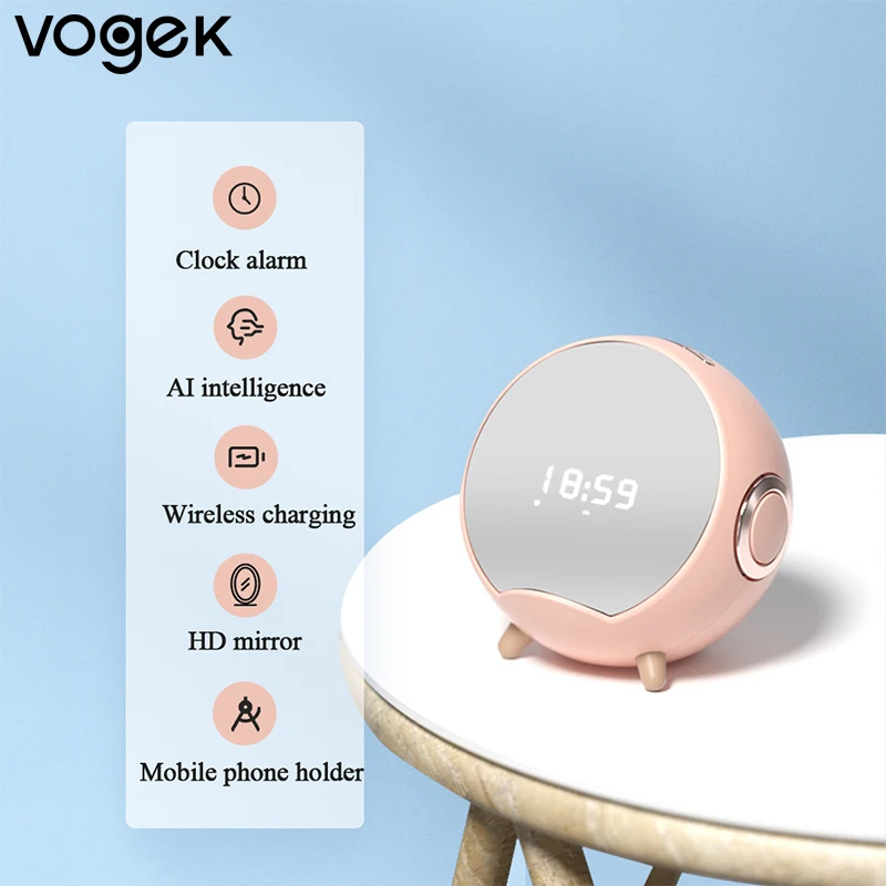 Vogek Smart Bluetooth-compati Speaker AI Intelligent Voice Interaction Clock Portable Speakers Multifunction Wireless Audio
Vogek Smart Bluetooth-compati Speaker AI Intelligent Voice Interaction Clock Portable Speakers Multifunction Wireless Audio