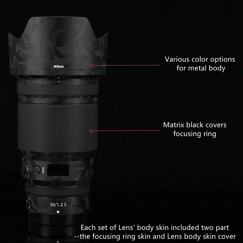 50 1.2 / Z50 f1.2S Lens Sticker for Nikon Nikkor Z 50mm f/1.2 S Lens Decal Skin Premium Wraps Cases Protective Film
50 1.2 / Z50 f1.2S Lens Sticker for Nikon Nikkor Z 50mm f/1.2 S Lens Decal Skin Premium Wraps Cases Protective Film