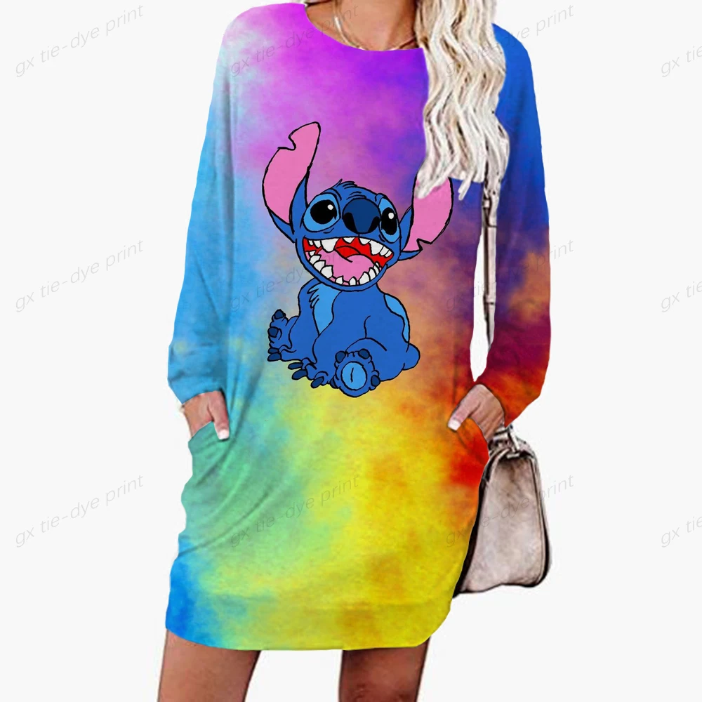 Disney Stitch Women's Dress 3D Dye Print Fashion Fall Spring Hatless Hoodie Casual Sexy Dress Loose Cartoon Kawaii Dress
Disney Stitch Women's Dress 3D Dye Print Fashion Fall Spring Hatless Hoodie Casual Sexy Dress Loose Cartoon Kawaii Dress