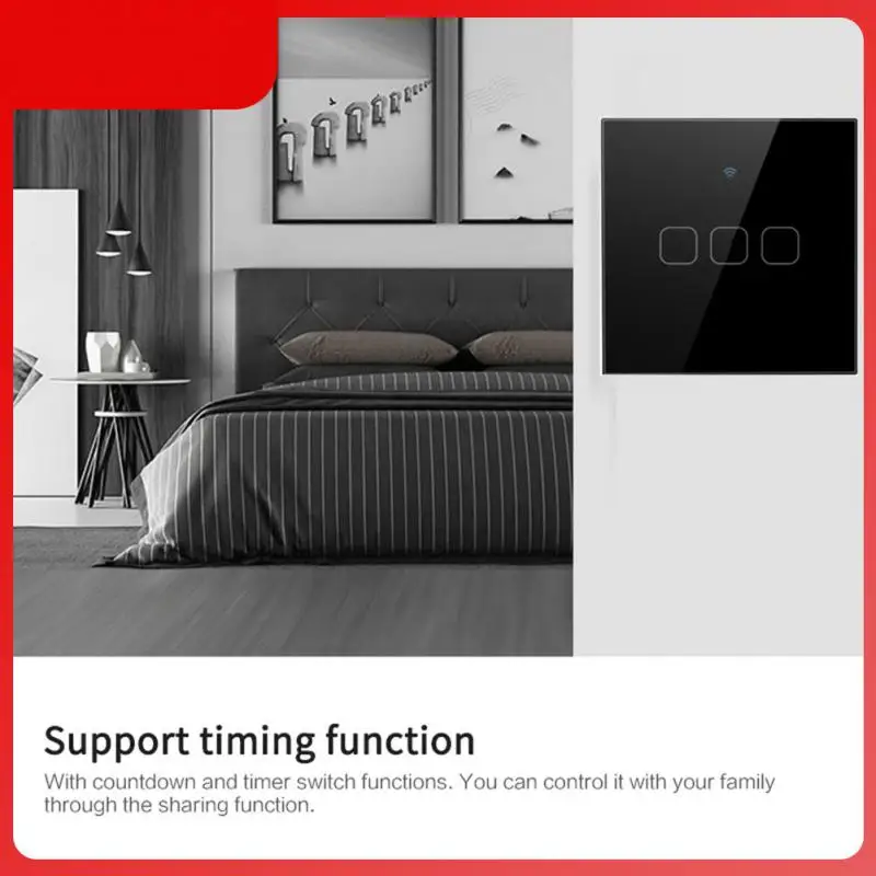 Eu Standard Smart Touch Switch App Remote Control Smart Switch Timing Wall Button Smart Home Touch Control Voice Control
Eu Standard Smart Touch Switch App Remote Control Smart Switch Timing Wall Button Smart Home Touch Control Voice Control