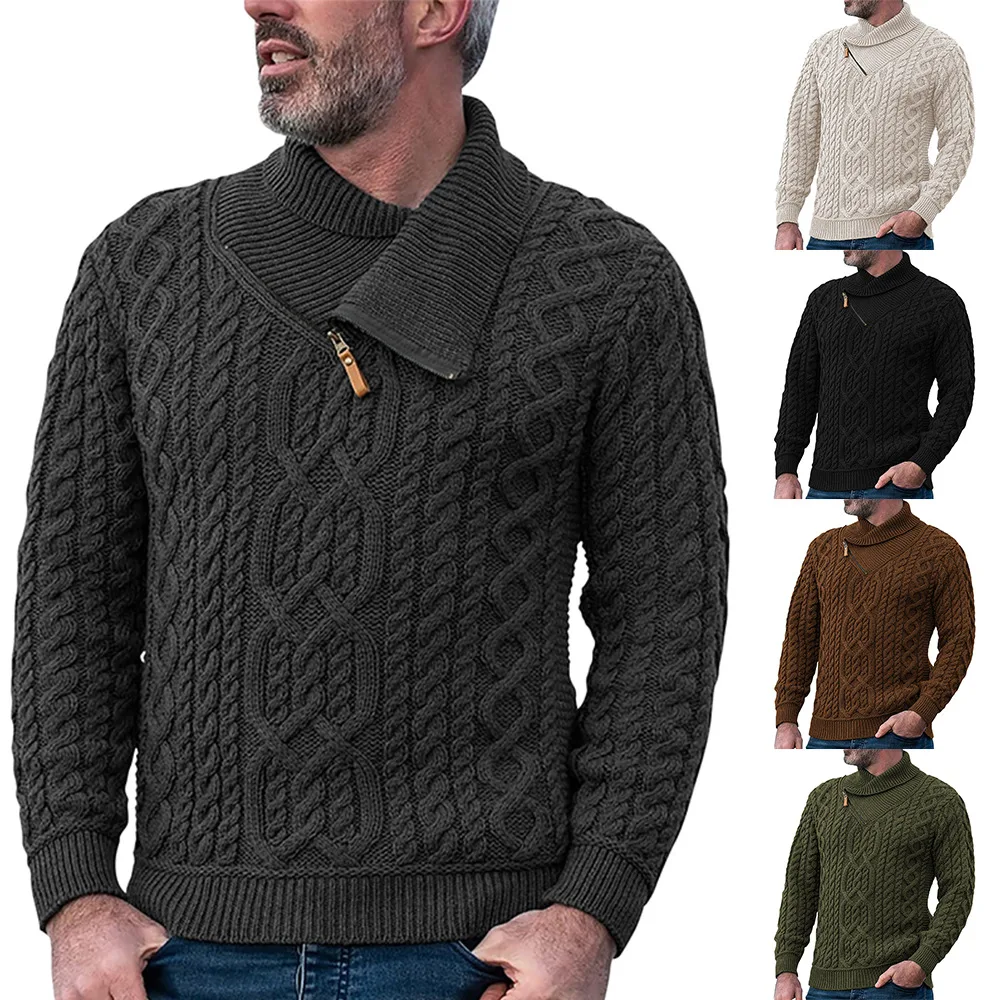2022 Autumn Winter New Sweater Mens Fashion Slim Mock Neck Long Sleeve Knitted Pullovers Male Sweaters Ropa Para Hombre
2022 Autumn Winter New Sweater Mens Fashion Slim Mock Neck Long Sleeve Knitted Pullovers Male Sweaters Ropa Para Hombre