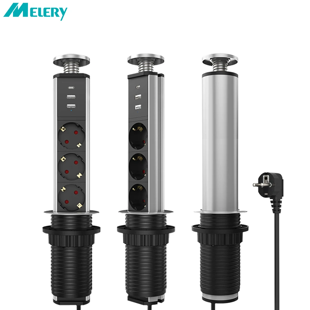 EU Type-C Charging Table Power Socket Pop Up Electrical Plug 3/4/5/6 Way Outlet Home Desk Office Kitchen 1.8m Extension Cord
EU Type-C Charging Table Power Socket Pop Up Electrical Plug 3/4/5/6 Way Outlet Home Desk Office Kitchen 1.8m Extension Cord