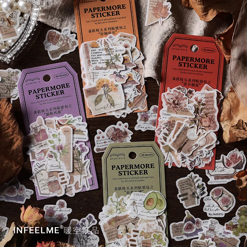 40 pcs/pack Stickers aesthetic Plant Flowers Stickers pack Diy Diary Album Stationery Sticker Junk Journaling Collage material
40 pcs/pack Stickers aesthetic Plant Flowers Stickers pack Diy Diary Album Stationery Sticker Junk Journaling Collage material