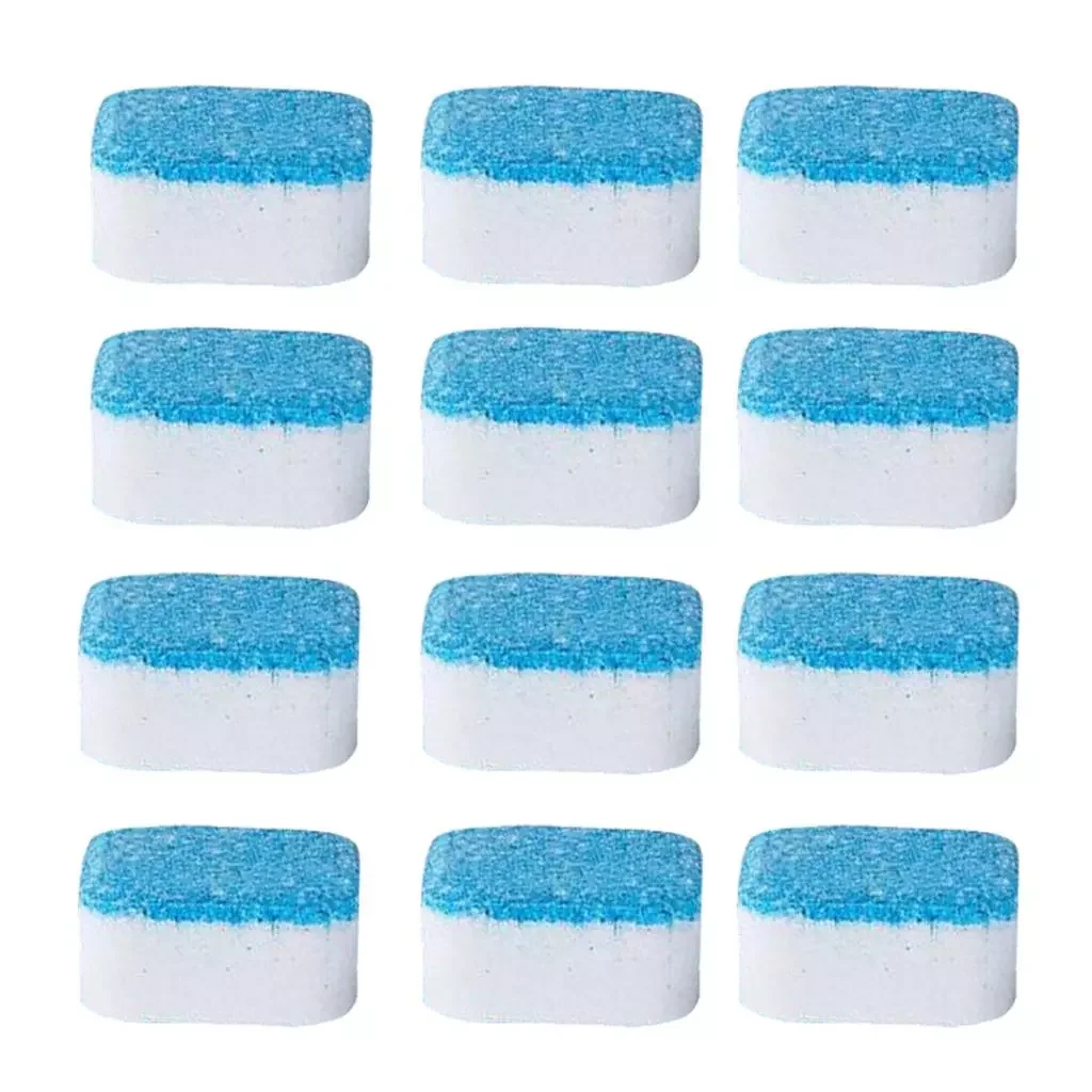 12pcs Practical Washing Machine Cleaner Effervescent Tablets for Front Load, Top Load Washers 2.6x2.6x1.2cm
12pcs Practical Washing Machine Cleaner Effervescent Tablets for Front Load, Top Load Washers 2.6x2.6x1.2cm