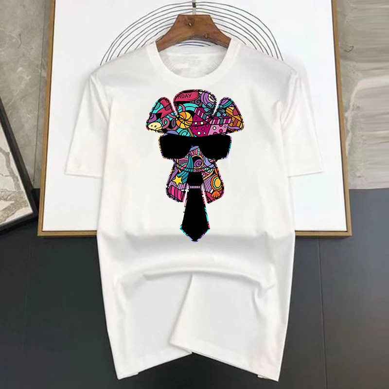 Fashionable Teenager With Hat Cartoon Print 2023 Summer Men's Short Sleeve T-shirt Simple Casual Cotton Round Neck Top Women
Fashionable Teenager With Hat Cartoon Print 2023 Summer Men's Short Sleeve T-shirt Simple Casual Cotton Round Neck Top Women