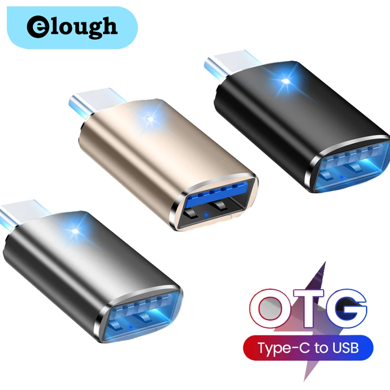 Elough LED USB 3.0 To Type C OTG Adapter Micro Type C Male to USB 3.0 Female Converter For Macbook Samsung Xiaomi POCO Adapters
Elough LED USB 3.0 To Type C OTG Adapter Micro Type C Male to USB 3.0 Female Converter For Macbook Samsung Xiaomi POCO Adapters