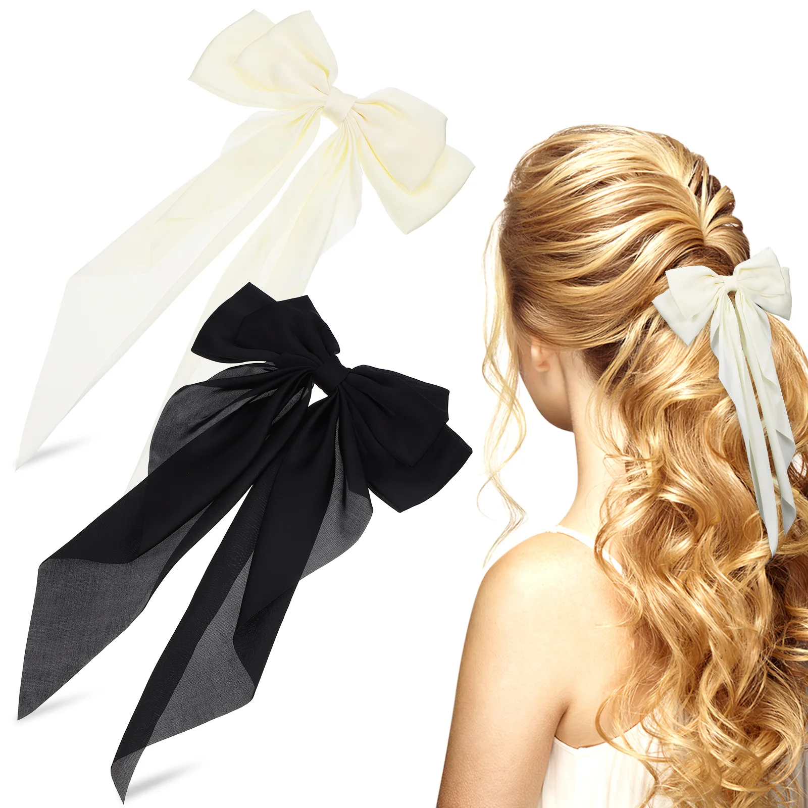 2 Pcs Accessories Teen Large Bow Hair Clip Clips Barrettes Headgear Satin Bows Women Women's Tie
2 Pcs Accessories Teen Large Bow Hair Clip Clips Barrettes Headgear Satin Bows Women Women's Tie