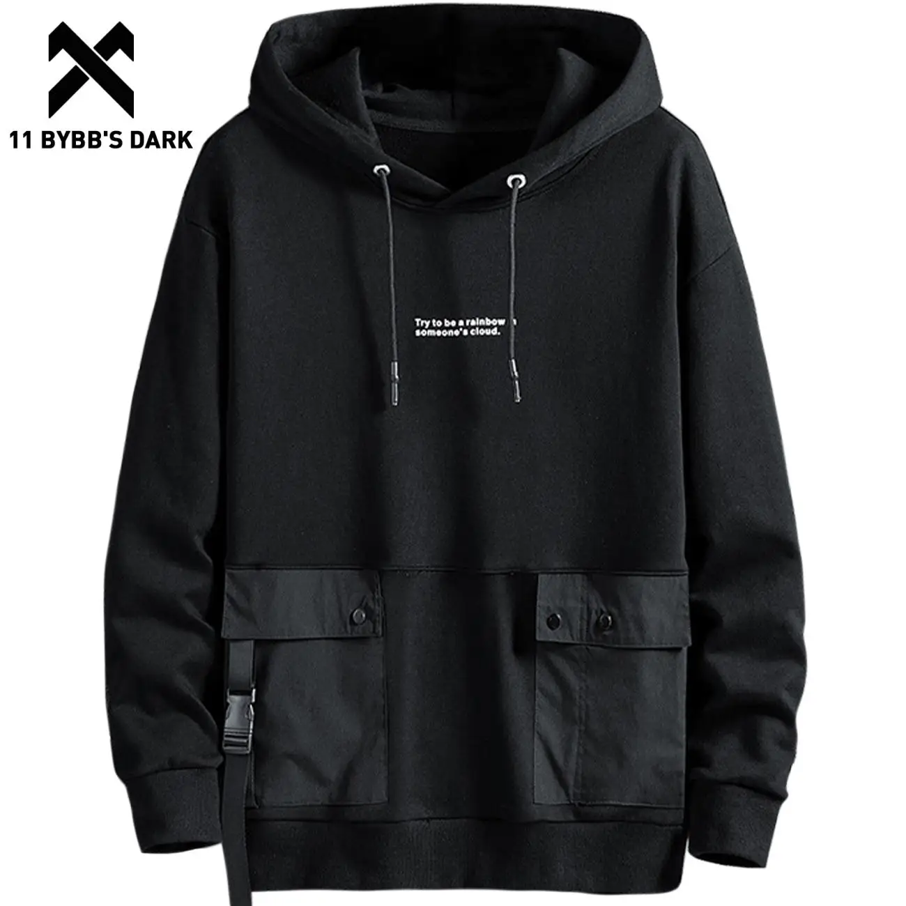 11 BYBB'S DARK Spring Pockets Hoodies Sweatshirts Loose Casual Hoodie Mens Cotton Hooded Pullover Streetwear High Street Black
11 BYBB'S DARK Spring Pockets Hoodies Sweatshirts Loose Casual Hoodie Mens Cotton Hooded Pullover Streetwear High Street Black