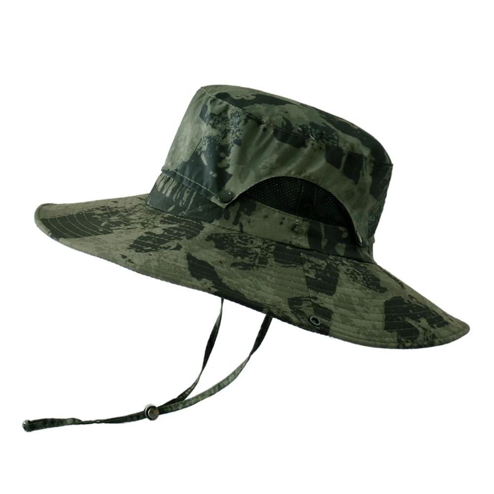 Fisherman Hat Mesh Holes Double Layer Hat Breathable Hiking Boonie Sun Cap Camouflage Bucket Outdoor Fishing Camping Gear
Fisherman Hat Mesh Holes Double Layer Hat Breathable Hiking Boonie Sun Cap Camouflage Bucket Outdoor Fishing Camping Gear