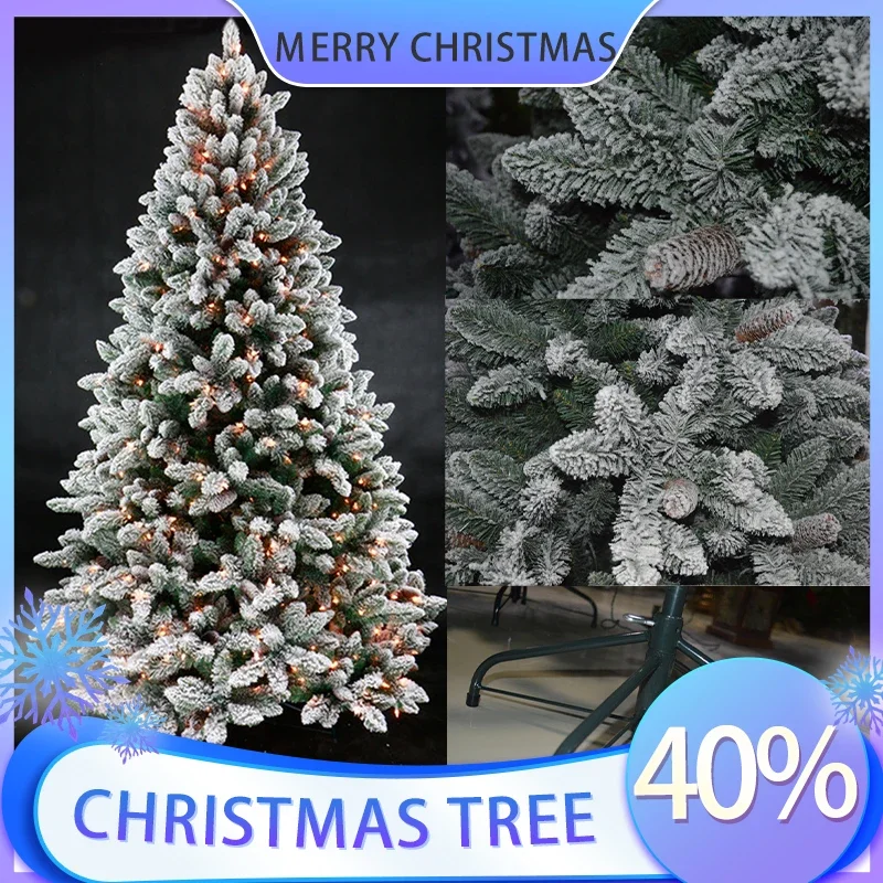 1.8m PVC Christmas Tree with Pinecones Snow Tree White Artificial Christmas Tree Market Decoration Accessories Home Encrypted
1.8m PVC Christmas Tree with Pinecones Snow Tree White Artificial Christmas Tree Market Decoration Accessories Home Encrypted