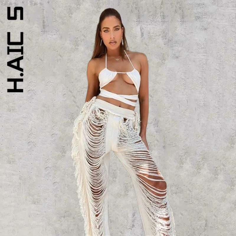 H.Aic S Pants Women Spring Summer Trousers Long Elegant Pants Hipster Tassel Hollow Out Pants Vintage Harajuku Clothes Female
H.Aic S Pants Women Spring Summer Trousers Long Elegant Pants Hipster Tassel Hollow Out Pants Vintage Harajuku Clothes Female