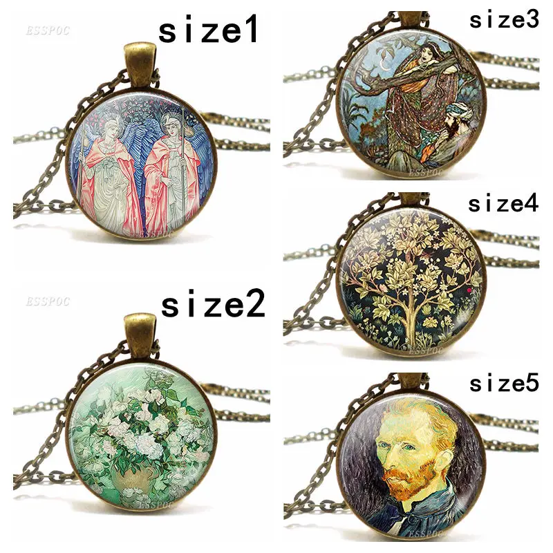 Van Gogh Art Necklace Retro Style Literary Glass Jewelry Pendant Romantic Gift for Man or Women
Van Gogh Art Necklace Retro Style Literary Glass Jewelry Pendant Romantic Gift for Man or Women
