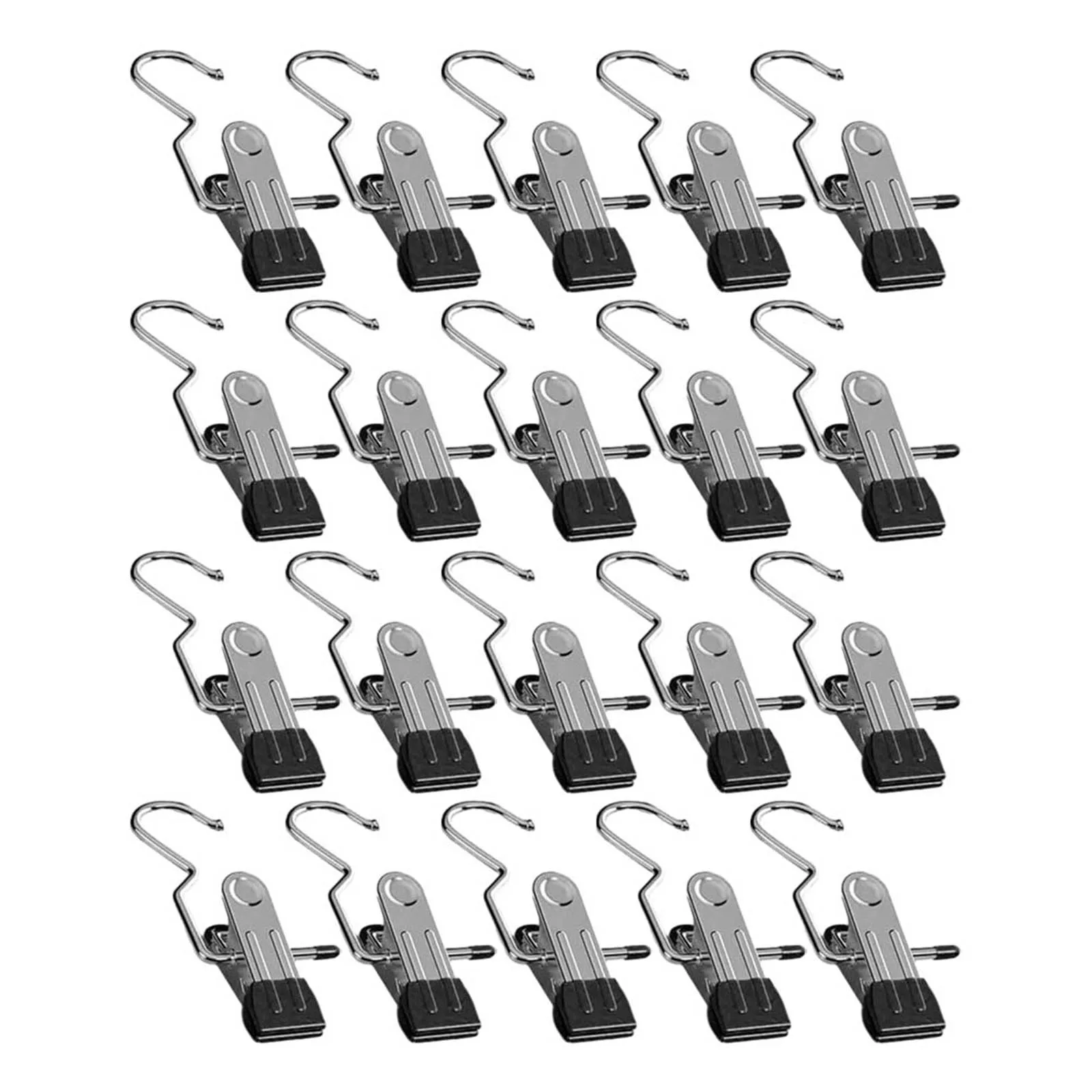 Space Saving Hanging Hooks Rubber Coated for Protection Organizer for Clothes Shoes Bags Accessories Set of 20
Space Saving Hanging Hooks Rubber Coated for Protection Organizer for Clothes Shoes Bags Accessories Set of 20