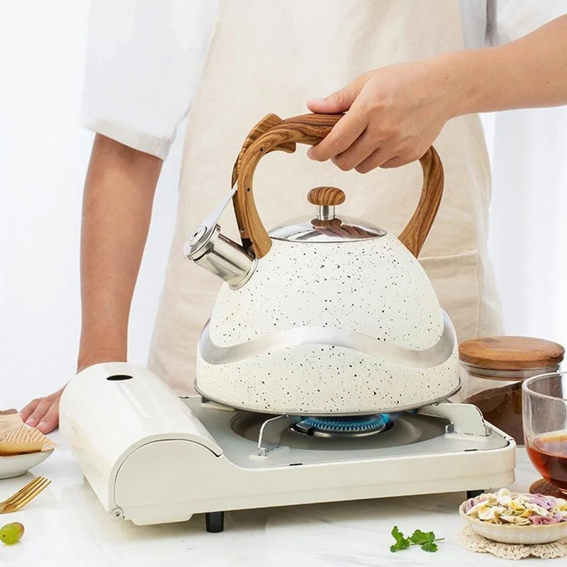 3L Stainless Steel Whistling Tea Kettle Stovetops Enamel Food Grade Tea Pot With Heat-Proof Handle For Gas Induction Cookers
3L Stainless Steel Whistling Tea Kettle Stovetops Enamel Food Grade Tea Pot With Heat-Proof Handle For Gas Induction Cookers