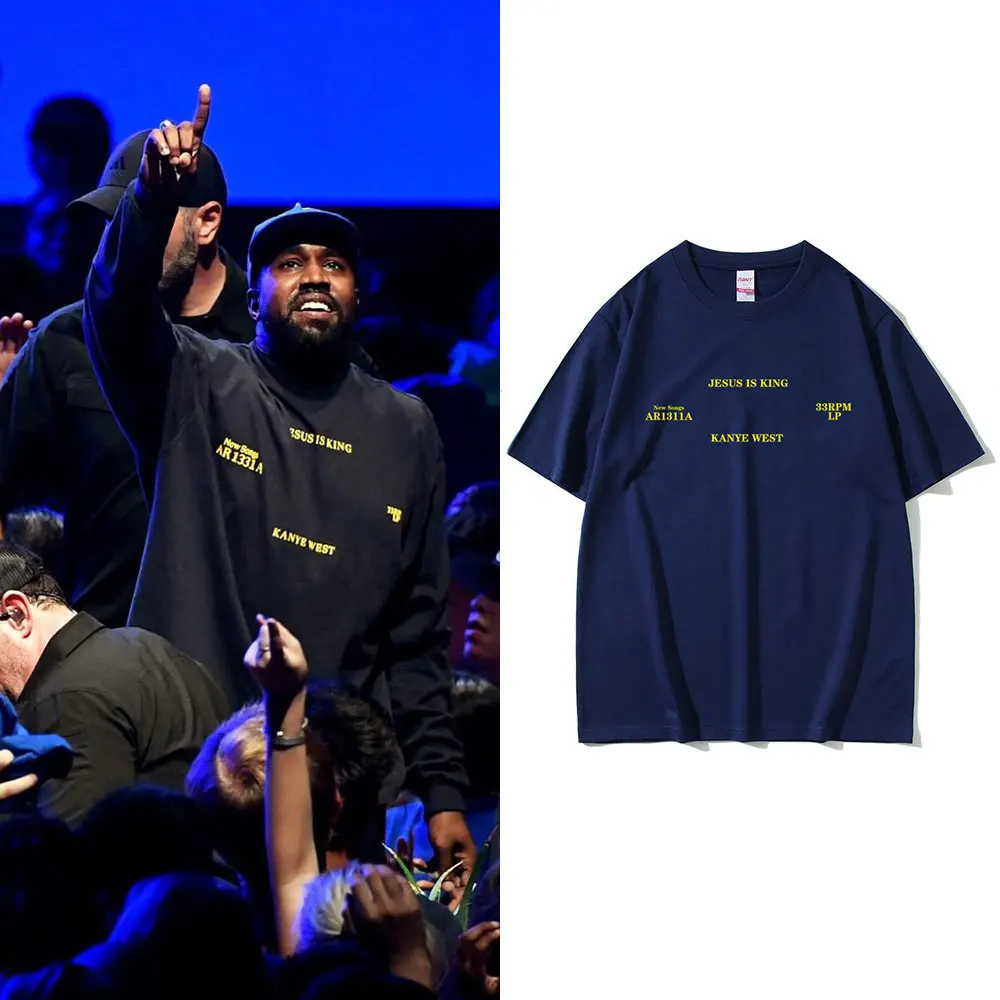 Limited Rapper Kanye West Hip Hop Oversized Tshirt Jesus Is King Letter Logo Print T-shirt Men Women High Quality Cotton T Shirt
Limited Rapper Kanye West Hip Hop Oversized Tshirt Jesus Is King Letter Logo Print T-shirt Men Women High Quality Cotton T Shirt