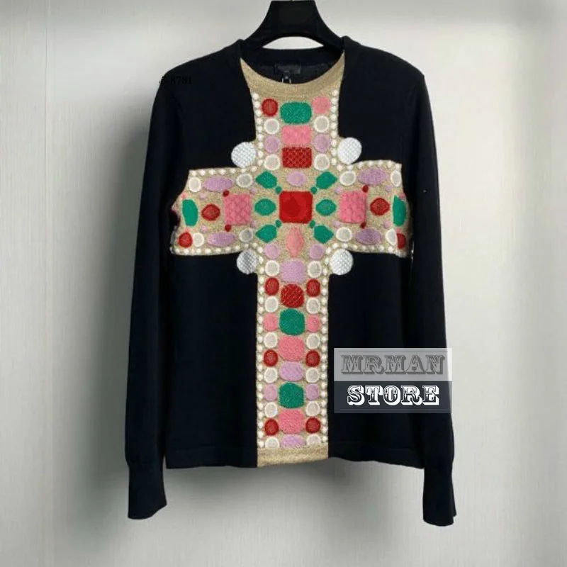 Роскошный дизайнерский весенний жаккардовый свитер 2022 года, Женский вязаный свитер, винтажные этнические свитера с узором из драгоценных к...
Роскошный дизайнерский весенний жаккардовый свитер 2022 года, Женский вязаный свитер, винтажные этнические свитера с узором из драгоценных к...