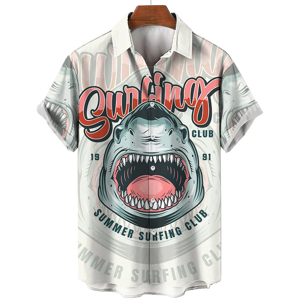 Men Hawaiian Shirt 3D Shark Print Short Sleeved Shirt Casual 2023 New Top Beach Holiday Aloha Shirt Oversized T-shirt
Men Hawaiian Shirt 3D Shark Print Short Sleeved Shirt Casual 2023 New Top Beach Holiday Aloha Shirt Oversized T-shirt