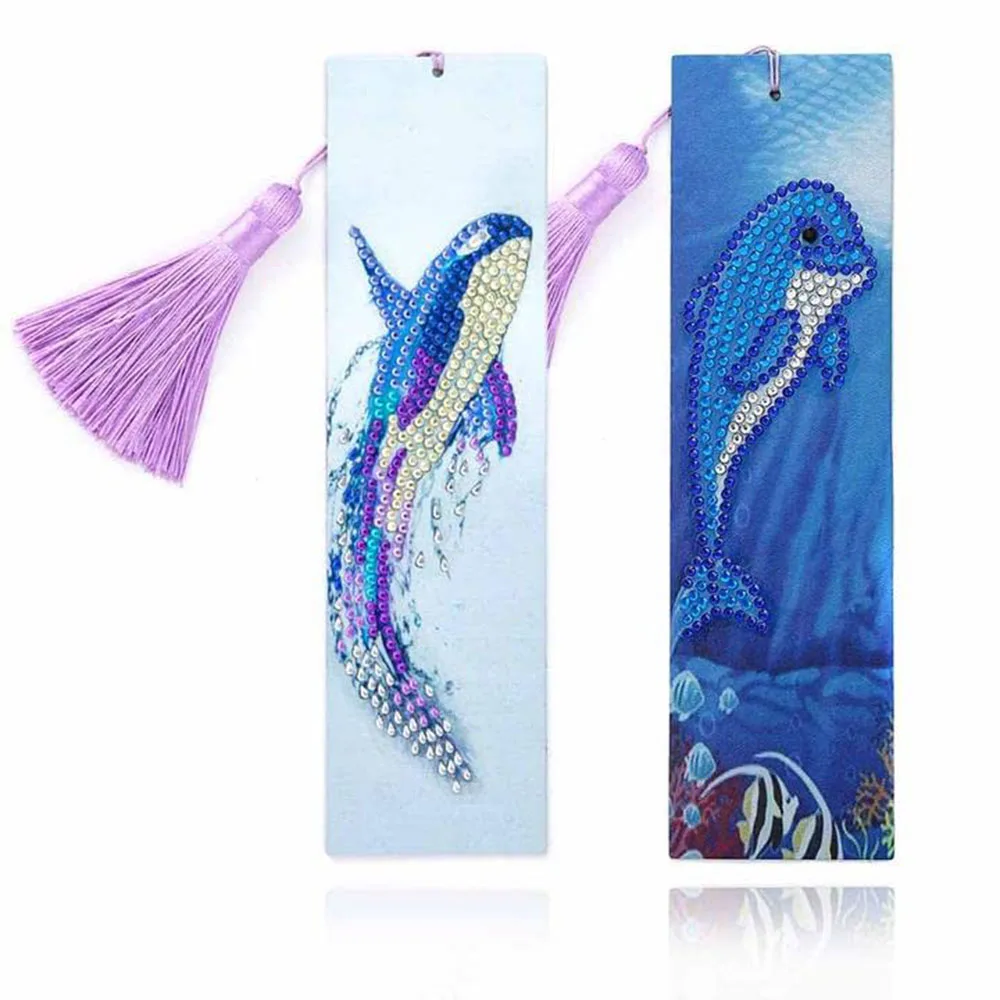 2Pcs 5D DIY Diamond Painting PU Leather Bookmark Special Shaped Diamond Embroidery Handmade Tassel Marks for Books Craft Gifts
2Pcs 5D DIY Diamond Painting PU Leather Bookmark Special Shaped Diamond Embroidery Handmade Tassel Marks for Books Craft Gifts