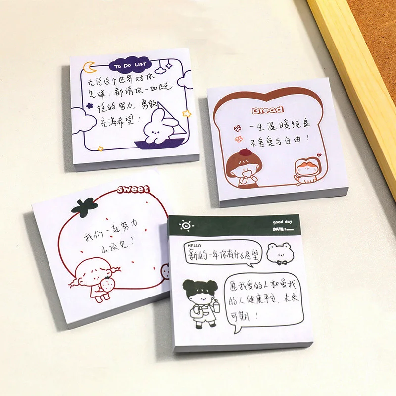 1Pcs Creative Cartoon Stationary Memo Pads Self Adhesive Sticky Notes Cute Message Stickers Child Student Gifts Office Supplies
1Pcs Creative Cartoon Stationary Memo Pads Self Adhesive Sticky Notes Cute Message Stickers Child Student Gifts Office Supplies