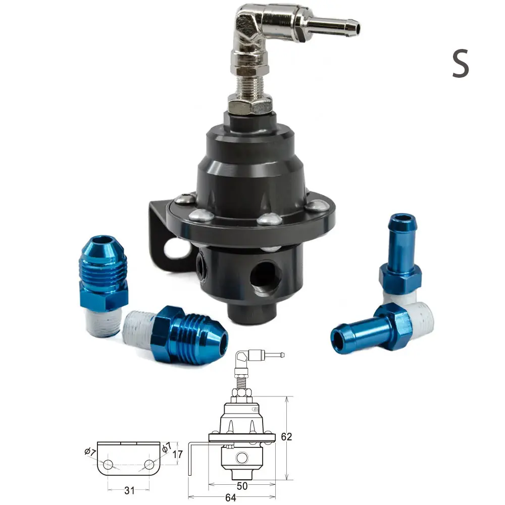 Universal Adjustable Racing Fuel Pressure Regulator AN6 AN8 1/8NPT Fuel Regulator For Honda
Universal Adjustable Racing Fuel Pressure Regulator AN6 AN8 1/8NPT Fuel Regulator For Honda