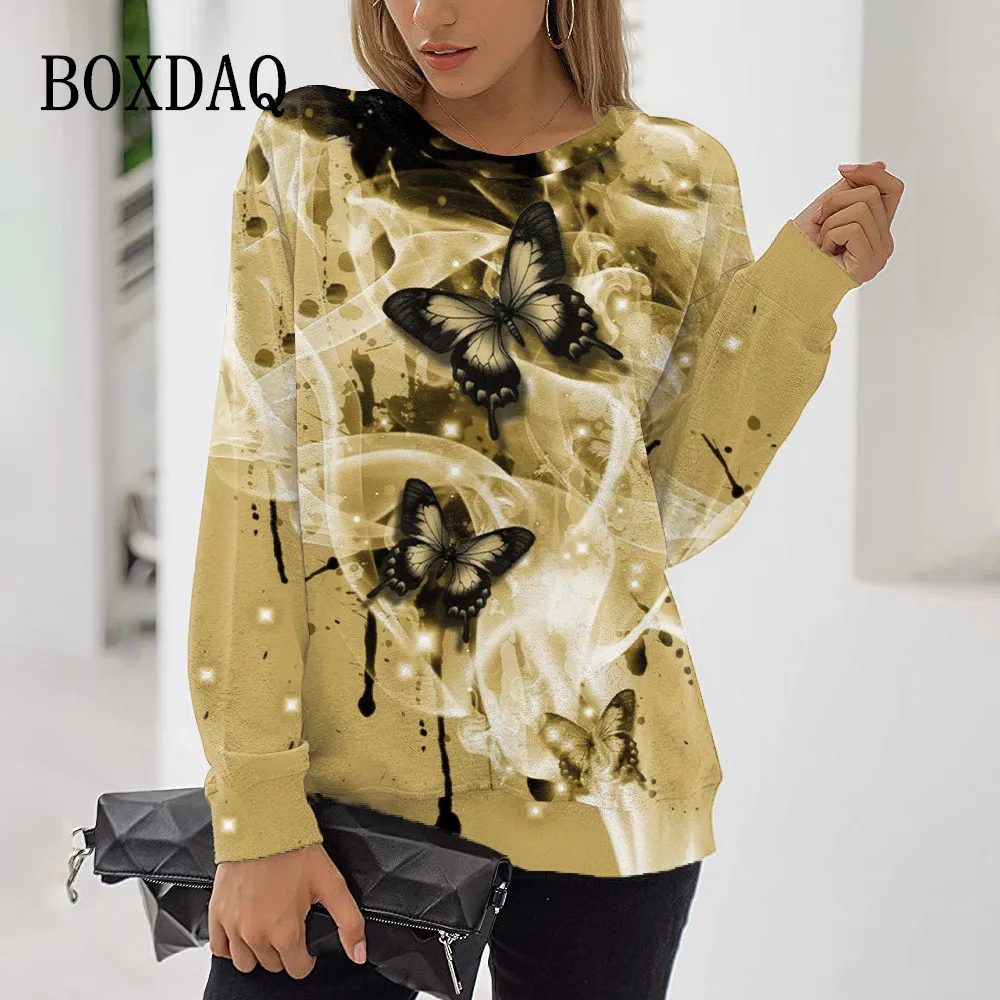 Tie Dye Bufferfly Hoodies For Women 2022 New Fashion Tops Long Sleeve Autumn Winter Sweatshirt Loose Street Casual O-Neck Hoodie 
Tie Dye Bufferfly Hoodies For Women 2022 New Fashion Tops Long Sleeve Autumn Winter Sweatshirt Loose Street Casual O-Neck Hoodie