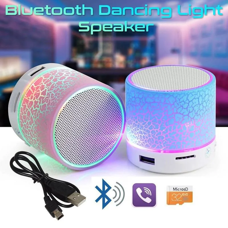 Bluetooth Mini Speaker Wireless Speaker Colorful LED TF Card USB Subwoofer Portable MP3 Music Sound Column for PC Phone
Bluetooth Mini Speaker Wireless Speaker Colorful LED TF Card USB Subwoofer Portable MP3 Music Sound Column for PC Phone