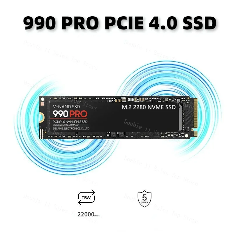 4TB SSD 990 PRO PCIe 5.0 NVMe 4.0 M.2 2280 1TB 2TB 18000MB/S SSD Internal Solid State Hard Drive For Laptop Desktop MLC PC PS5 
4TB SSD 990 PRO PCIe 5.0 NVMe 4.0 M.2 2280 1TB 2TB 18000MB/S SSD Internal Solid State Hard Drive For Laptop Desktop MLC PC PS5