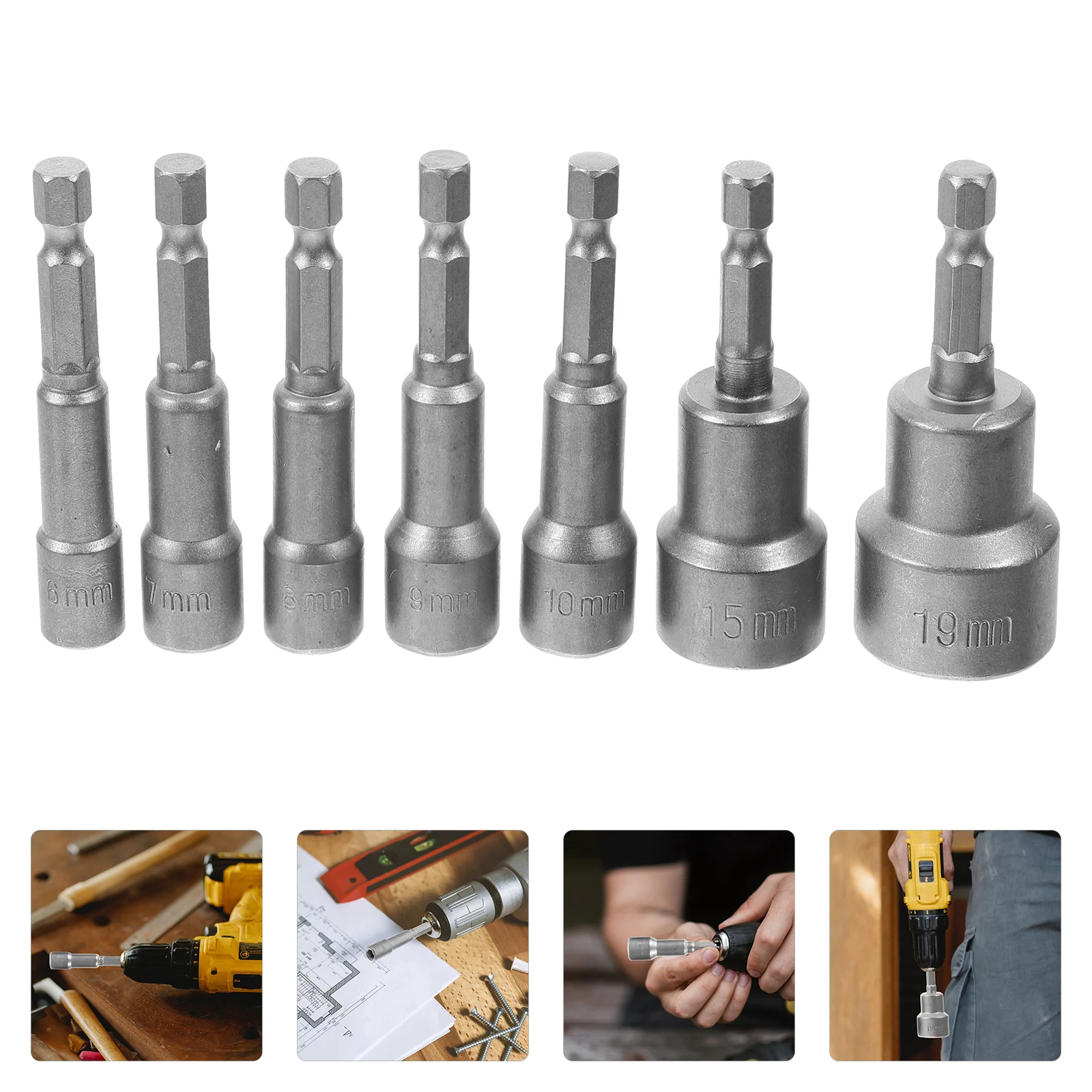 Hex Nuts Drill Bit Driver Bolt Screws Drills Sleeve Handle Adapter High-carbon Steel Assortment Wrenches
Hex Nuts Drill Bit Driver Bolt Screws Drills Sleeve Handle Adapter High-carbon Steel Assortment Wrenches