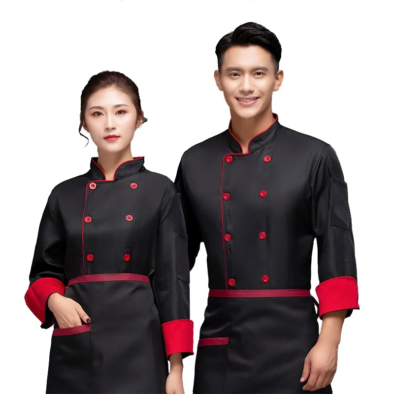 Chef Restaurant Jacket Long Sleeve Cook Coat Men Women Kitchen Food Service Baker Waiter Hotel Uniform Hat Apron Lady Chef Shirt
Chef Restaurant Jacket Long Sleeve Cook Coat Men Women Kitchen Food Service Baker Waiter Hotel Uniform Hat Apron Lady Chef Shirt
