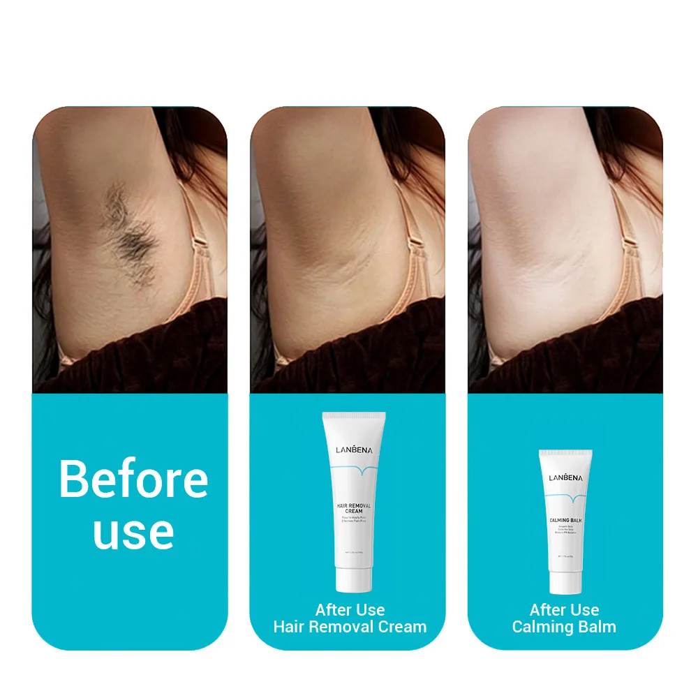 LANBENA Hair Removal Repair Cream Balm Gentle Effective Removal Natural Nourish Repair Deep Moisturizing Nourishing Body Care 
LANBENA Hair Removal Repair Cream Balm Gentle Effective Removal Natural Nourish Repair Deep Moisturizing Nourishing Body Care