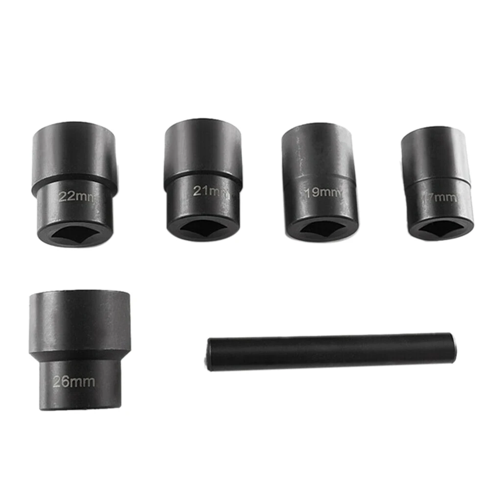 6Pcs 1/2 Inch Twist Socket 5 Damaged Worn Lug Nut Lock Remover Bolt Extractor Set
6Pcs 1/2 Inch Twist Socket 5 Damaged Worn Lug Nut Lock Remover Bolt Extractor Set