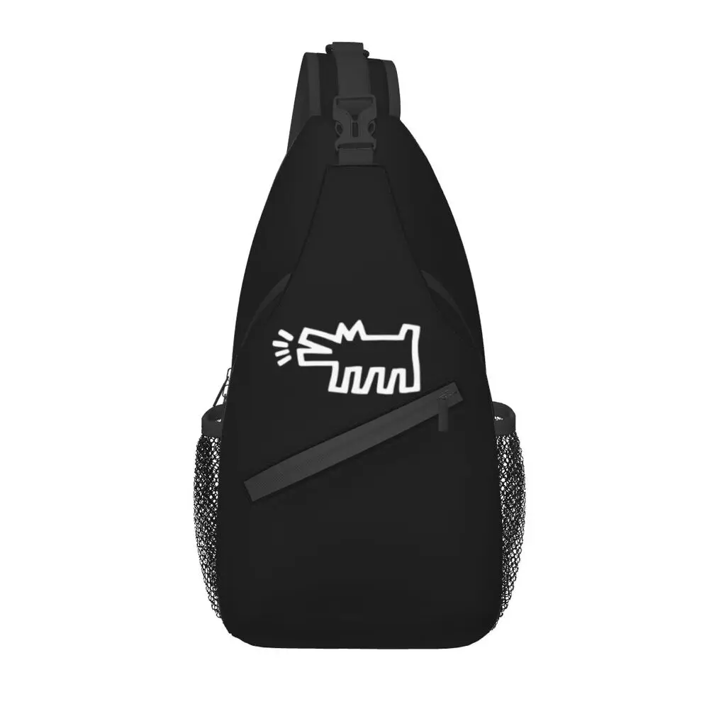 Custom Haring Dog Sling Bag for Men Fashion Keith Pop Art Shoulder Crossbody Chest Backpack Cycling Camping Daypack
Custom Haring Dog Sling Bag for Men Fashion Keith Pop Art Shoulder Crossbody Chest Backpack Cycling Camping Daypack