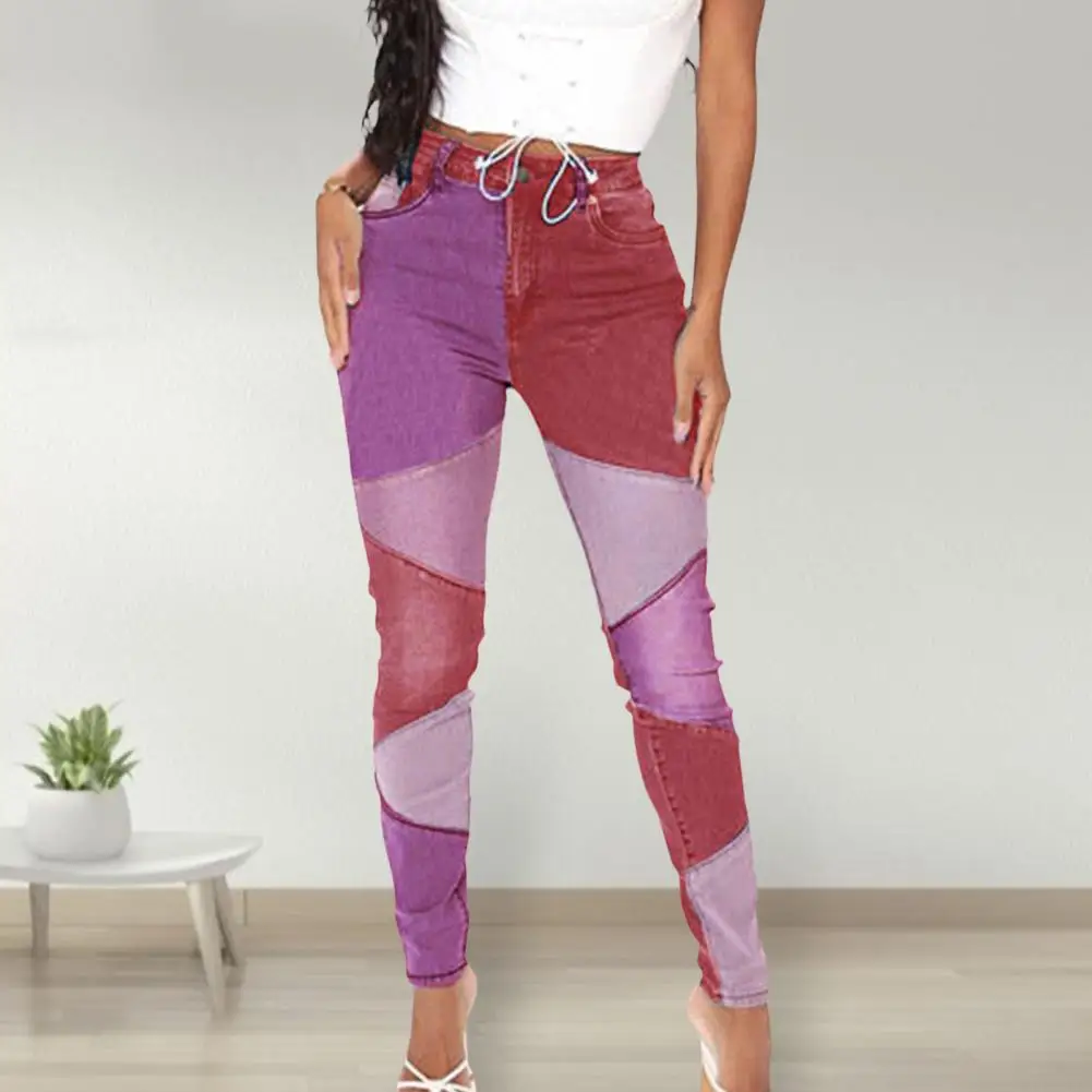 Color Block Multi Pockets Button Zipper Fly Women Jeans Butt-lifting High Waist Denim Pencil Trousers Streetwear
Color Block Multi Pockets Button Zipper Fly Women Jeans Butt-lifting High Waist Denim Pencil Trousers Streetwear