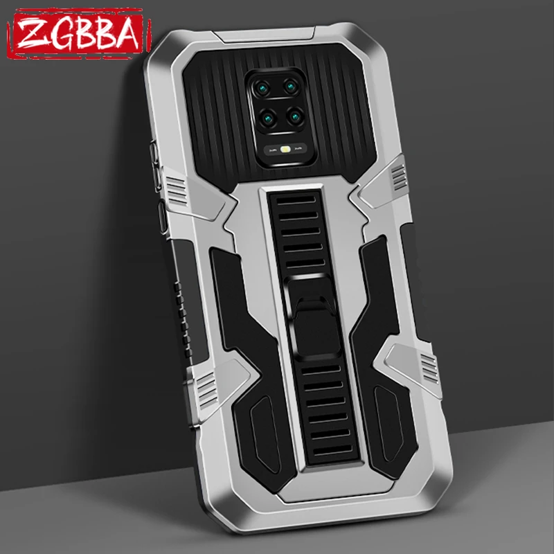 

ZGBBA Shockproof Bracket Phone Case For Xiaomi Redmi Note 11 Pro Plus 10S 9S Armor Cover for Redmi Note 10 9 8 7 6 5 Pro Max 5A