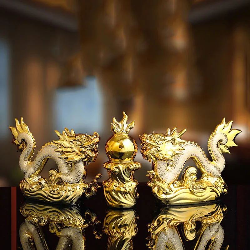 Chinese Electroplated Dragon Travel World Ceramic Double Dragons Playing Beads Ornaments Home Livingroom Porch Decoration Crafts
Chinese Electroplated Dragon Travel World Ceramic Double Dragons Playing Beads Ornaments Home Livingroom Porch Decoration Crafts