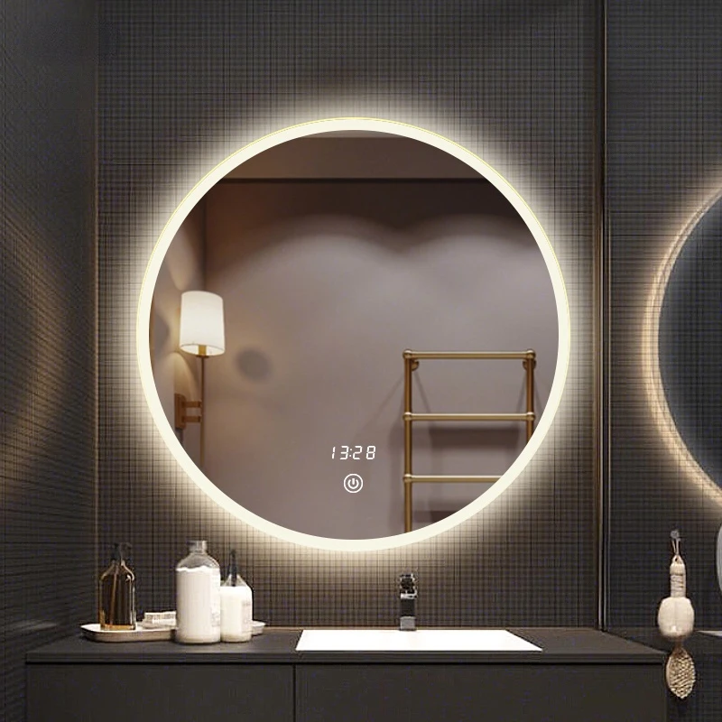 Smart Light Bathroom Mirror Touch Control Toilet Dressing Table Makeup Round Mirror Wall Hanging Espejo Pared Mirrors EB5BM
Smart Light Bathroom Mirror Touch Control Toilet Dressing Table Makeup Round Mirror Wall Hanging Espejo Pared Mirrors EB5BM