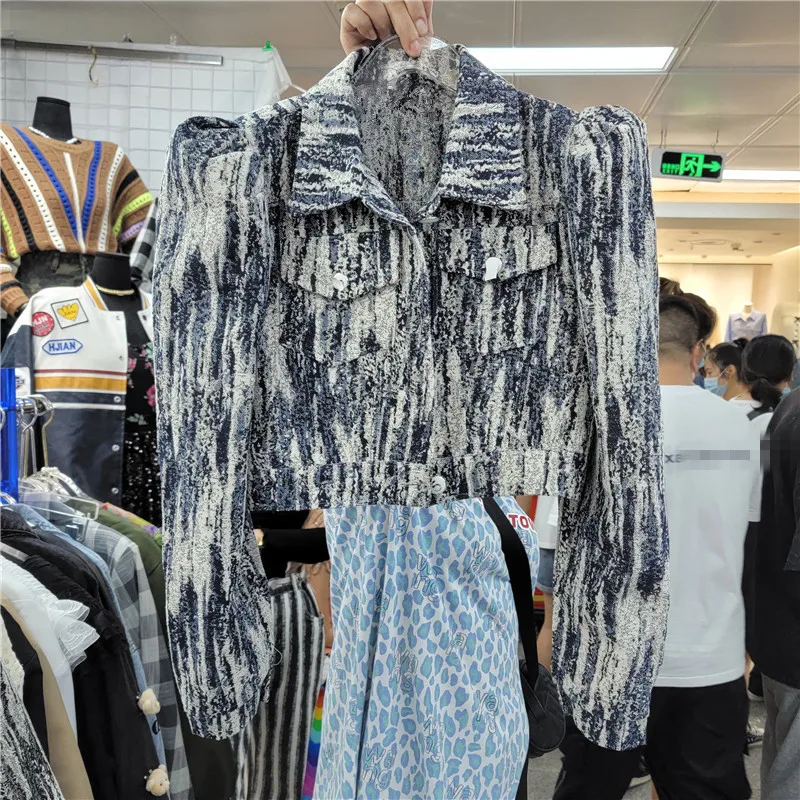 Vintage Tie Dye Denim Jackets Women Slim Short Cowboy Outerwear Autumn Korean Big Pocket Long Sleeve Jeans Jacket Coat Female
Vintage Tie Dye Denim Jackets Women Slim Short Cowboy Outerwear Autumn Korean Big Pocket Long Sleeve Jeans Jacket Coat Female