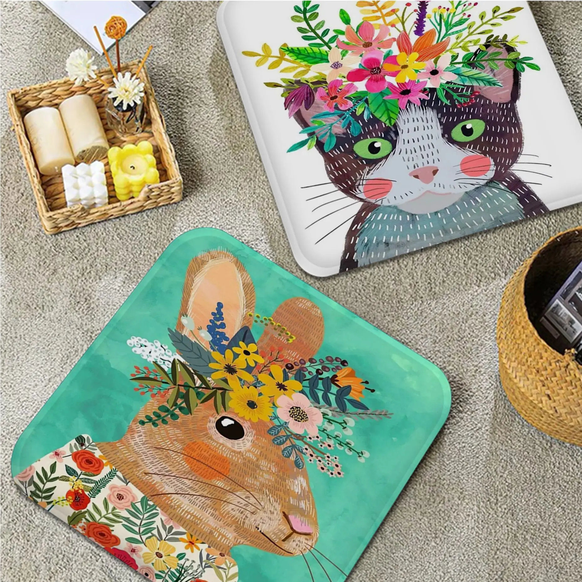 Colorful Flower Pets Simplicity Multi-Color Seat Cushion Office Dining Stool Pad Sponge Sofa Mat Non-Slip Cushion Pads
Colorful Flower Pets Simplicity Multi-Color Seat Cushion Office Dining Stool Pad Sponge Sofa Mat Non-Slip Cushion Pads