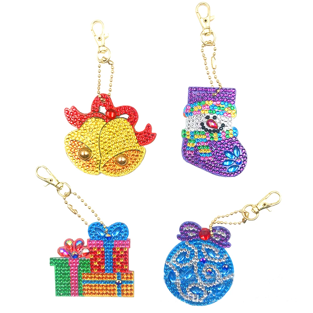 4pcs 5D DIY Diamond Painting Santa Elk Keychain Bag Pendant Christmas Tree Decoration Diamond Mosaic Kit Xmas Keyring Craft Gift
4pcs 5D DIY Diamond Painting Santa Elk Keychain Bag Pendant Christmas Tree Decoration Diamond Mosaic Kit Xmas Keyring Craft Gift