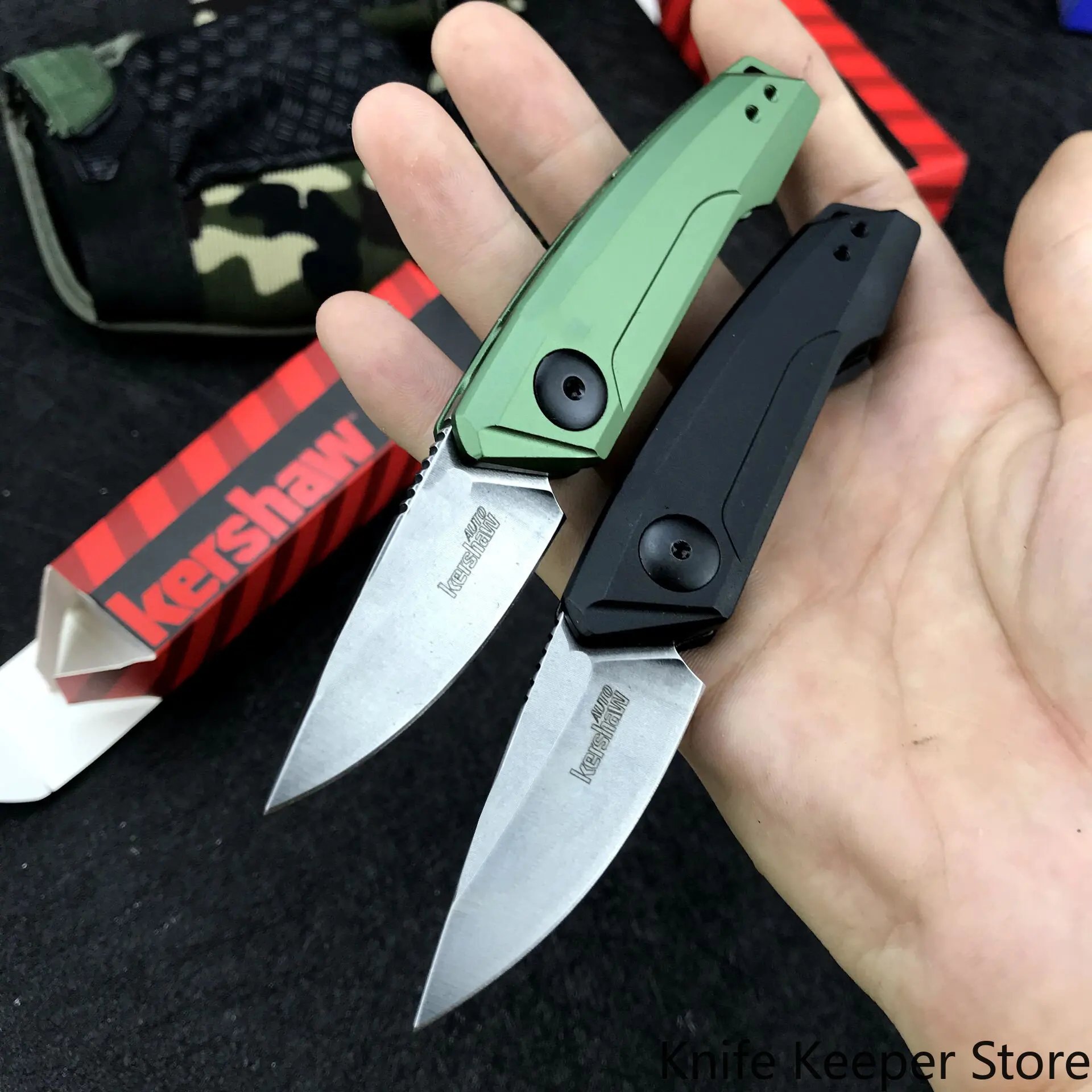 

Kershaw 7250 Launch 9 Folding Pocket Knife CPM 154 Steel Handle 6061-T6 Aluminum Handle Survival Edc Tool Knives Folding Knife