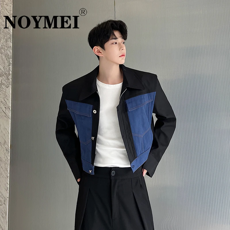 NOYMEI Autumn Men's Short Jacket Denmim Patchwork Silhouette Fashion Korean 2023 Contrast Color Casual Lapel Male Coat WA2255
NOYMEI Autumn Men's Short Jacket Denmim Patchwork Silhouette Fashion Korean 2023 Contrast Color Casual Lapel Male Coat WA2255